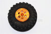 Aluminum+ Plastic Beadlock Weighted Wheels With Weight Holder & Bearings Suitable For All 2.2'' Tires - 1Pr Set Orange