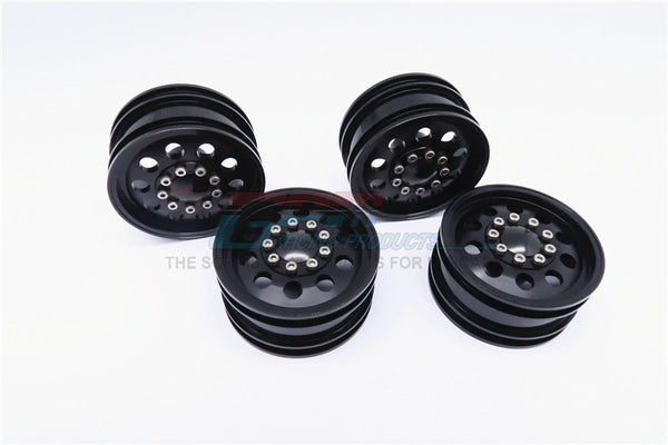 Tamiya CC01 Aluminum Front&Rear 1:10 Wheel (10 Holes) - 2Prs Set Black