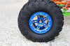 Aluminum 5 Poles Sparkling Wheels In Silver Edge For 1.9" Tire With Hex Tool - 1Pr Set Black