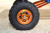 Aluminum 5 Poles Sparkling Wheels In Silver Edge For 1.9" Tire With Hex Tool - 1Pr Set Black