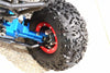 2.2" Rubber Rally Tires and Plastic Wheels for 1:10 R/C Cars - 2Pc Set Blue