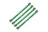 Aluminum 7075-T6 Front & Rear Lower Chassis Links Parts For Axial 1/24 AX24 XC-1 4WS Crawler Brushed RTR AXI00003 Upgrades - Green