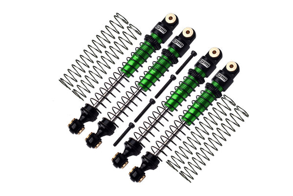 Aluminum 6061-T6 Front And Rear Dampers Shock Absorbers 49mm For Axial 1/24 AX24 XC-1 4WS Crawler Brushed RTR AXI00003 Upgrades - Green