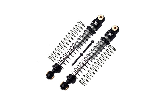Aluminum 6061-T6 Front Or Rear Dampers 49mm For Axial 1/24 AX24 XC-1 4WS Crawler Brushed RTR AXI00003 Upgrades - Silver
