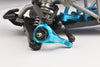 Aluminum 7075 Front Knuckle Arms For Tamiya 1:10 R/C 58719 BBX BB-01 Upgrade Parts - Sky Blue