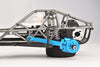 Aluminum 7075 Rear Suspension Arms (Larger Inner Bearings) For Tamiya 1:10 R/C 58719 BBX BB-01 Chassis - Sky Blue