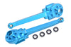 Aluminum 7075 Rear Suspension Arms (Larger Inner Bearings) For Tamiya 1:10 R/C 58719 BBX BB-01 Chassis - Sky Blue