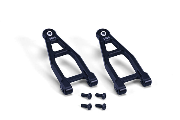 Aluminum 7075 Front Upper Suspension Arms For Tamiya 1:10 R/C 58719 BBX BB-01 Upgrade Parts - Black