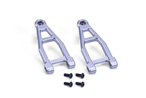 Aluminum 7075 Front Upper Suspension Arms For Tamiya 1:10 R/C 58719 BBX BB-01 Upgrade Parts - Silver