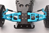 Aluminum 7075 Front Lower Suspension Arms For Tamiya 1:10 R/C 58719 BBX BB-01 Upgrade Parts - Sky Blue