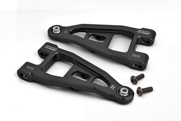 Aluminum 7075 Front Lower Suspension Arms For Tamiya 1:10 R/C 58719 BBX BB-01 Upgrade Parts - Black