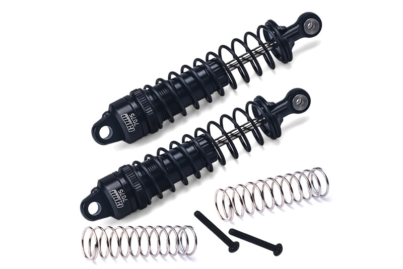 Aluminum 7075 Rear Adjustable Spring Damper 90mm For Tamiya 1:10 R/C 58719 BBX BB-01 Upgrade Parts - Black