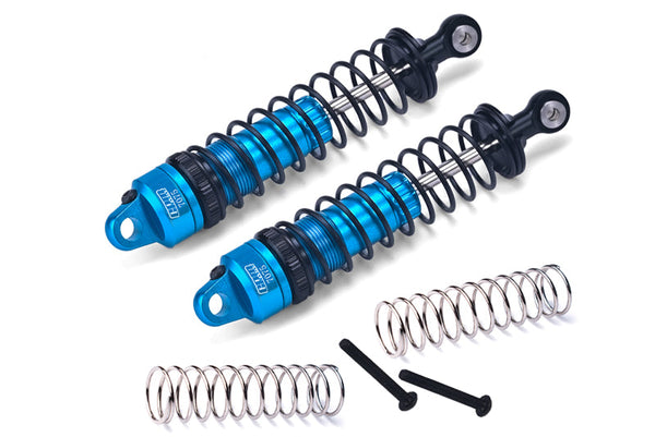 Aluminum 7075 Rear Adjustable Spring Damper 90mm For Tamiya 1:10 R/C 58719 BBX BB-01 Upgrade Parts - Sky Blue