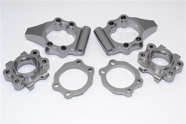 HPI Baja 5B RTR, 5B SS, 5T Aluminum Rear Knuckle Arm - 6Pcs Set Gray Silver