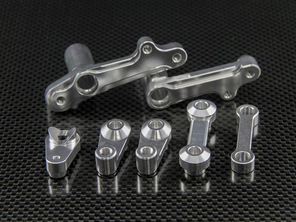 HPI Baja 5B RTR, 5B SS, 5T Aluminum Steering Assembly - 1Set Silver