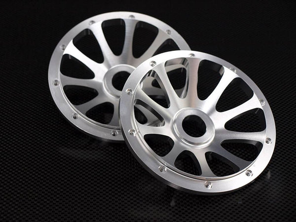 HPI Baja 5B RTR, 5B SS, 5T Aluminum Rear 10 Poles Pattern - 1Pr Silver