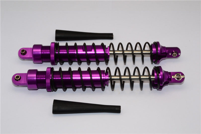 HPI Baja 5B RTR, 5B SS, 5T Aluminum Front Adjustable Spring Damper (186mm) With Silicone Cover & Aluminum Ball Ends - 1Pr Set Purple