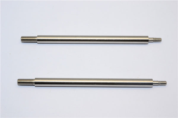 HPI Baja 5B RTR, 5B SS, 5T Steel Shock Shaft For Gpm#BJ186F Front Adjustable Spring Damper - 1Pr Silver