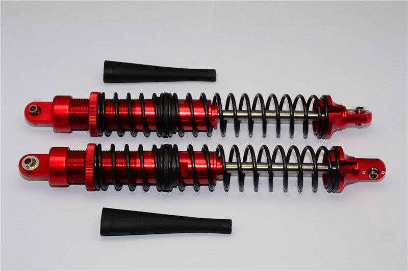 HPI Baja 5B RTR, 5B SS, 5T Aluminum Rear Adjustable Spring Damper (208mm) With Silicone Cover & Aluminum Ball Ends - 1Pr Set Red