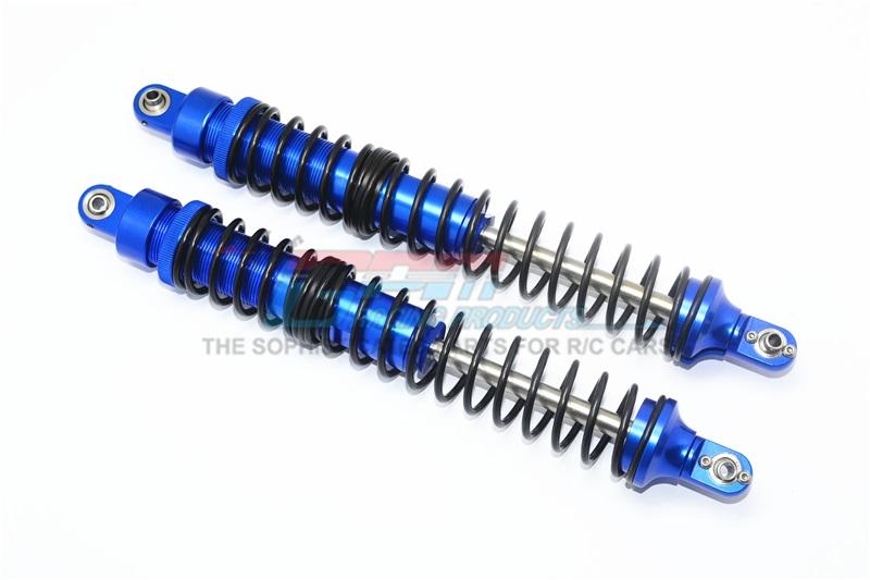 HPI Baja 5B RTR, 5B SS, 5T Aluminum Rear Adjustable Spring Damper (208mm) With Silicone Cover & Aluminum Ball Ends - 1Pr Set Blue