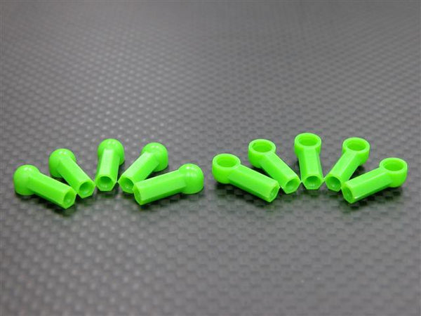 Nylon medium Length 4.2mm 1/2 Sphere Hexagonal Ball Links For 3mm Thread & 2.5mm Thread Hole - 10Pcs