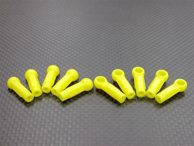 Nylon Extend Long Length 4.8mm 1/2 Sphere Cylinderical Ball Links For 3mm Thread & 2.5mm Thread Hole - 10Pcs (Shape D)