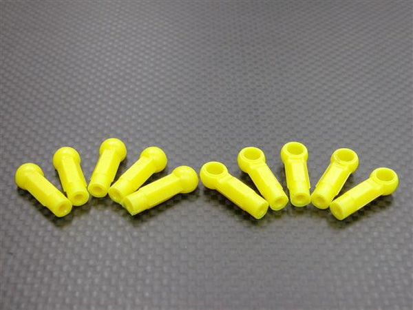 Nylon Extend Long Length 4.8mm 1/2 Sphere Cylinderical Ball Links For 3mm Thread & 2.5mm Thread Hole - 10Pcs (Shape D)