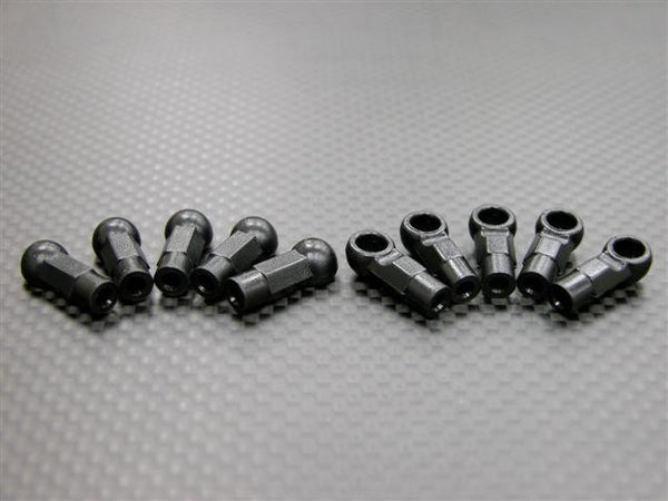 Nylon Long Length 4.8mm 1/2 Sphere Cylinderical Ball Links For 3mm Thread & 2.5mm Thread Hole - 10Pcs (Shape D)