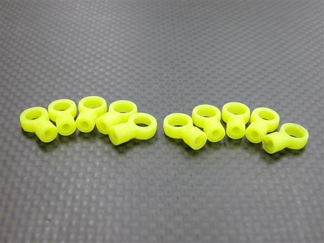 Nylon Short Length 5.8mm Sphere Cylinderical Ball Links For 3mm Thread & 2.5mm Thread Hole - 10Pcs (Shape B)