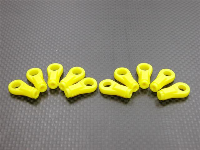 Nylon Long Length 5.8mm Sphere Cylinderical Ball Links For 3mm Thread & 2.6mm Thread Hole - 10Pcs (Shape D)