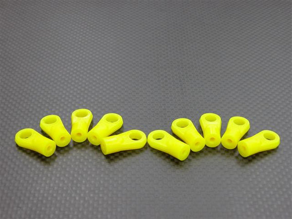 Nylon Long Length 6.8mm Sphere Cylinderical Ball Links For 3mm Thread & 2.5mm Thread Hole - 10Pcs