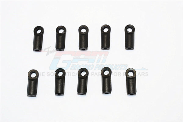 Nylon 4mm Clockwise And Anticlockwise Ball Links Of 18.5mm Long (Count From Middle Of The Hole And Use With 5.8mm Balls) - 10Pcs Black