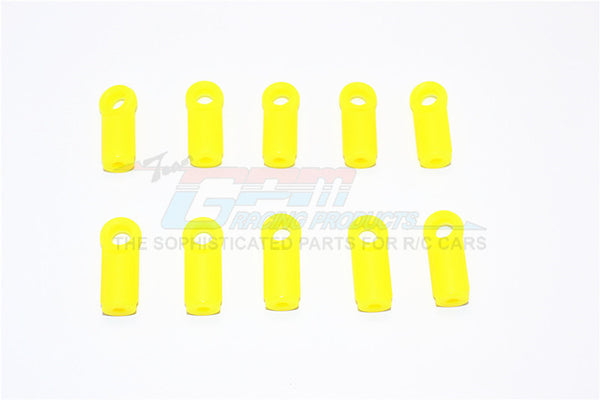 Nylon 4mm Clockwise And Anticlockwise Ball Links Of 18.5mm Long (Count From Middle Of The Hole And Use With 5.8mm Balls) - 10Pcs Yellow