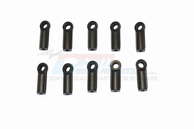 Nylon 4mm Clockwise And Anticlockwise Ball Links Of 21.5mm Long (Count From Middle Of The Hole And Use With 5.8mm Balls) - 10Pcs Black