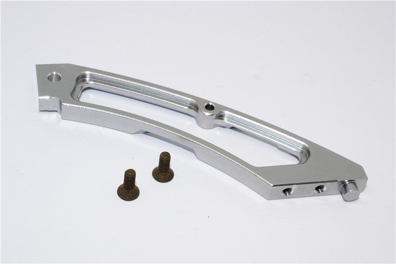 HPI Bullet 3.0 Nitro Aluminum Rear Anti-Bending Plate - 1Pc Gray Silver