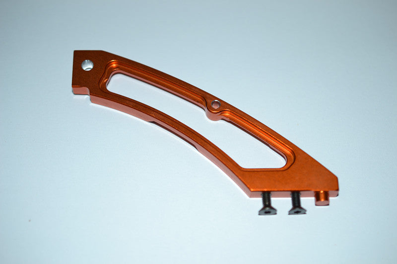 HPI Bullet 3.0 Nitro Aluminum Rear Anti-Bending Plate - 1Pc Orange