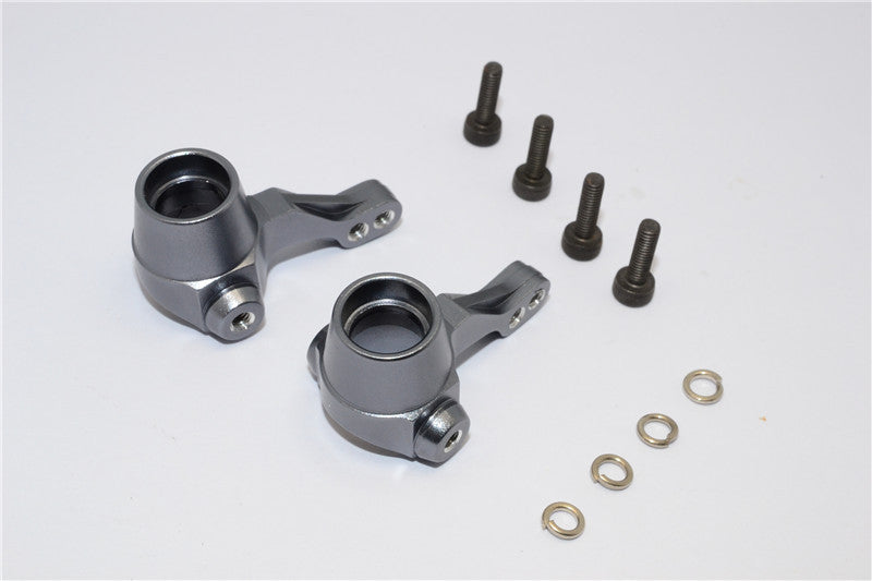 HPI Bullet 3.0 Nitro & Bullet Flux Aluminum Front Knuckle Arm - 1Pr Set Gray Silver