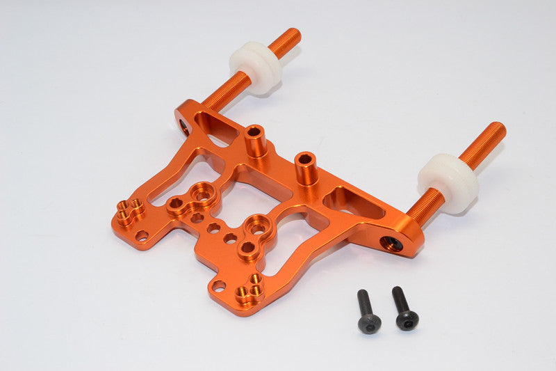 HPI Bullet 3.0 Nitro &amp; Bullet Flux Aluminum Front/Rear Damper Mount With Body Posts - 1Set Orange