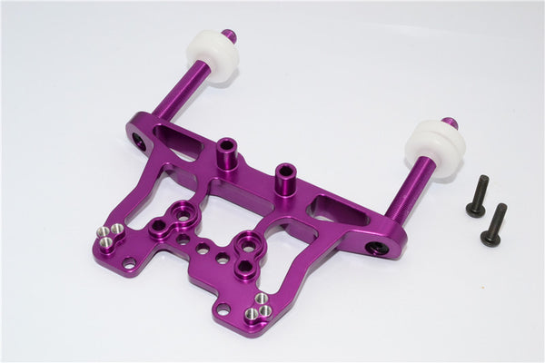 HPI Bullet 3.0 Nitro &amp; Bullet Flux Aluminum Front/Rear Damper Mount With Body Posts - 1Set Purple