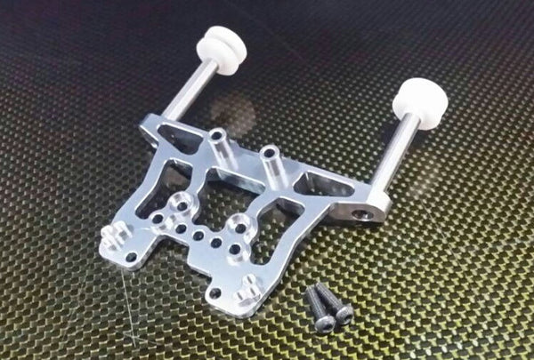 HPI Bullet 3.0 Nitro &amp; Bullet Flux Aluminum Front/Rear Damper Mount With Body Posts - 1Set Silver