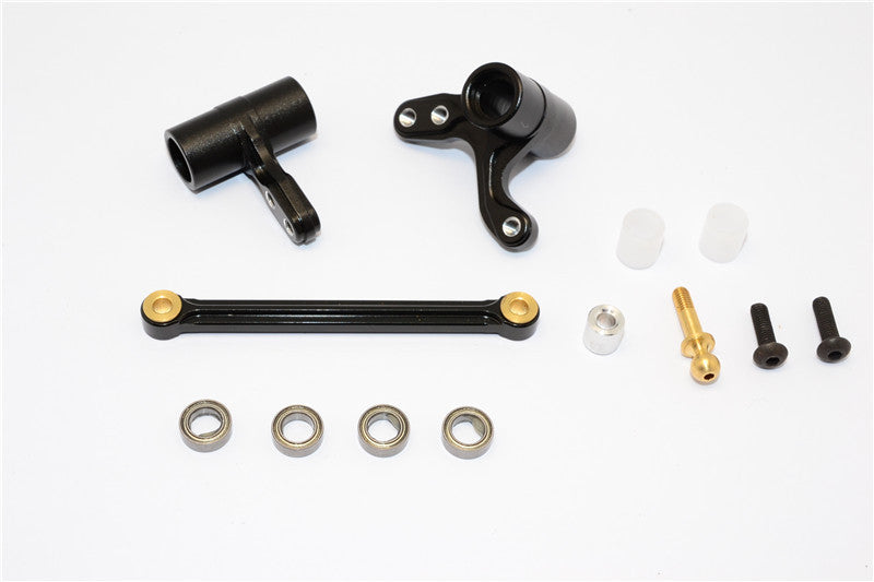 HPI Bullet 3.0 Nitro Aluminum Steering Assembly With Bearings - 3Pcs Set Black