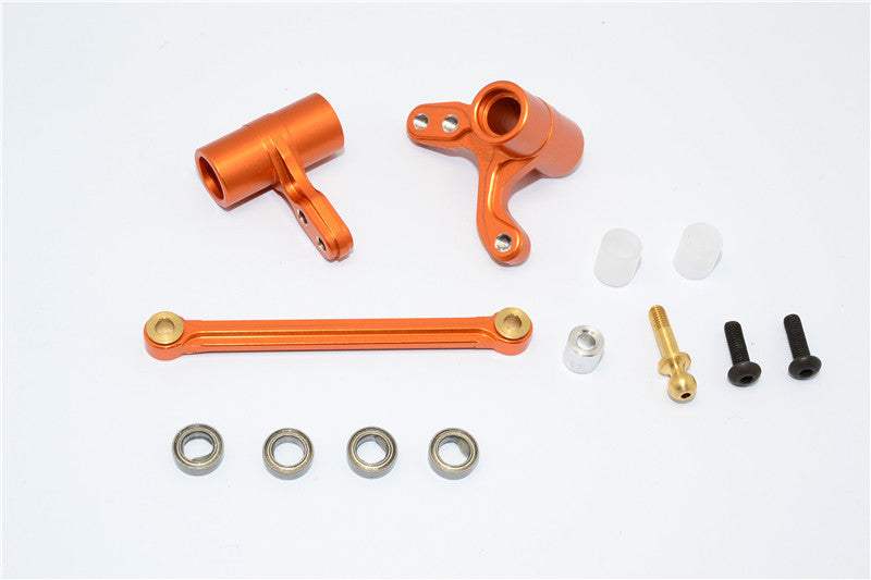 HPI Bullet 3.0 Nitro Aluminum Steering Assembly With Bearings - 3Pcs Set Orange