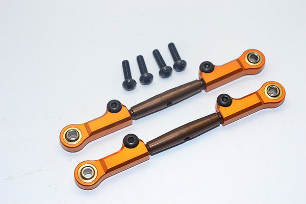 HPI Bullet Nitro 3.0 Spring Steel Rear Adjustable Tie Rod With Aluminum Ends (4mm Anti Cross-Thread, To Extend 78mm-85mm) - 1Pr Set Gold