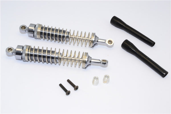 HPI Bullet 3.0 Nitro & Bullet Flux Aluminum Front/Rear Adjustable Spring Damper With 3.5mm Thick Steel Shaft - 1Pr Set Gray Silver