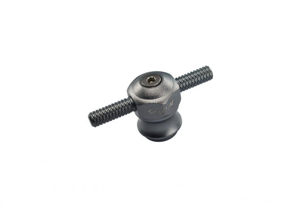 Losi 1/10 Baja Rey 4WD Desert Truck (LOS03008) Aluminium Spare Tire Locking - 1Pc Gray Silver
