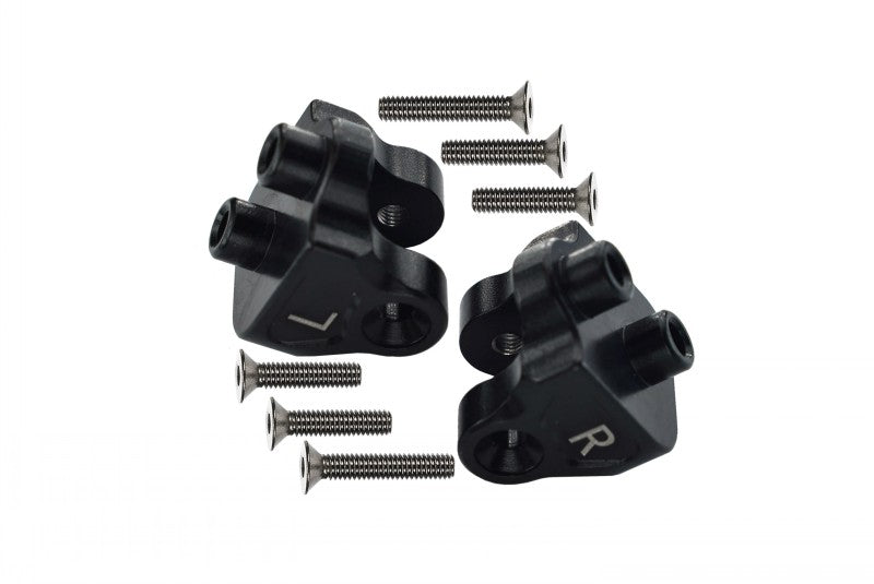 Losi 1:10 Baja Rey / Rock Rey / Hammer Rey U4 Aluminum Rear Upper Axle Mount Set For Suspension Links - 1Pr Set Black