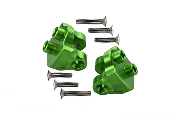 Losi 1:10 Baja Rey / Rock Rey / Hammer Rey U4 Aluminum Rear Upper Axle Mount Set For Suspension Links - 1Pr Set Green