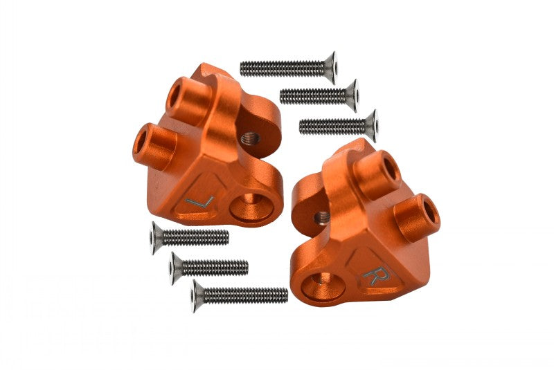 Losi 1:10 Baja Rey / Rock Rey / Hammer Rey U4 Aluminum Rear Upper Axle Mount Set For Suspension Links - 1Pr Set Orange