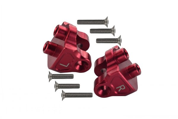 Losi 1:10 Baja Rey / Rock Rey / Hammer Rey U4 Aluminum Rear Upper Axle Mount Set For Suspension Links - 1Pr Set Red