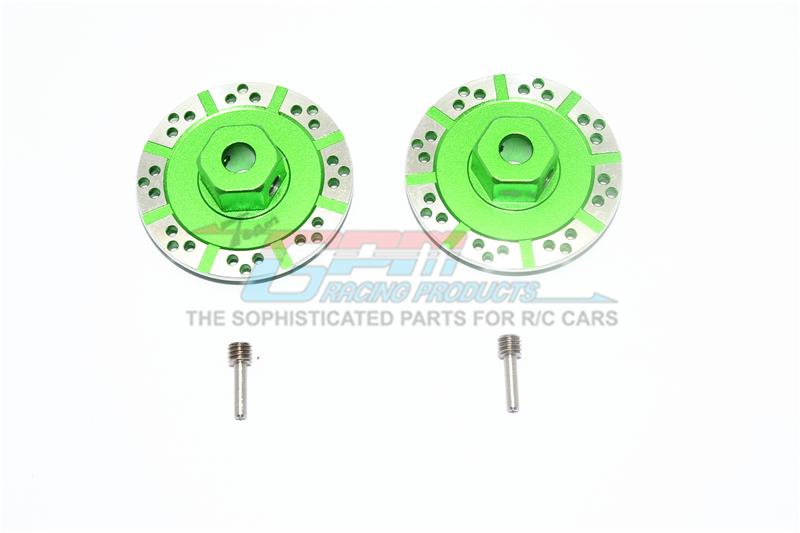 Losi 1/10 Baja Rey 4WD Desert Truck (LOS03008) Aluminum +1.5mm Hex With Brake Disk With Silver Lining - 1Pr Set Green
